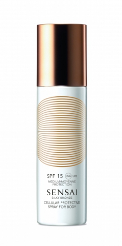Sensai Silky Bronze Cellular Protective Spray For Body (SPF 15) i gruppen Sol / Solkräm hos Hudotekets Webshop (10204000 6)